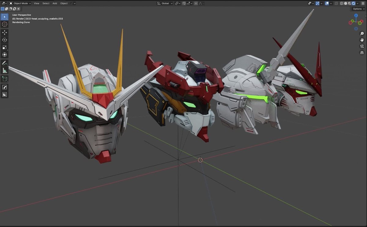 Dansanugrah's tweet photo. mecha mask, gundam head 3D https://t.co/te6Xhy0fqh