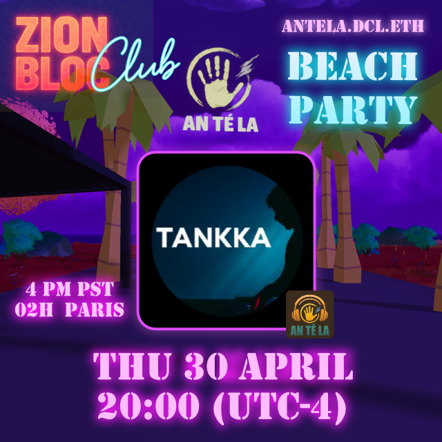 0xantela's tweet photo. DEMAIN !!  🌴🌴 
#antela #dcl #event #tankka #beach https://t.co/MrwRiUp95o