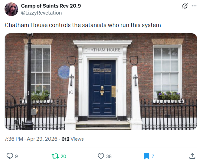 GoogleExpertUK's tweet image. Chatham House controls the satanists who run this system.
- @LizzyRevelation
x.com/LizzyRevelatio…
#socent🎙️#news