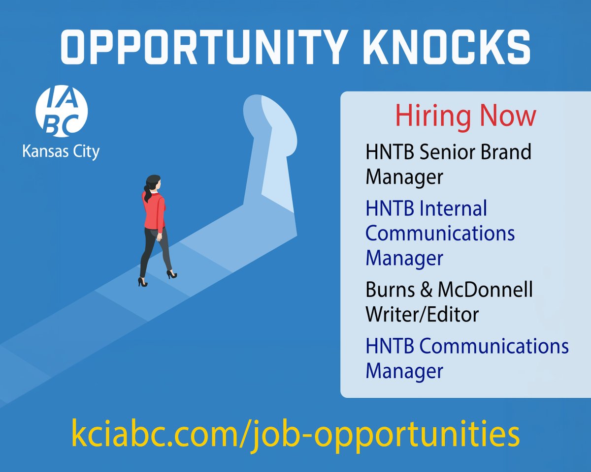 KCIABC's tweet image. Opportunities abound in architectural and engineering communication in Greater Kansas City. Learn more at kciabc.com/job-opportunit…

#kansascitymarketing #kansascityjobs #engineering #architecture