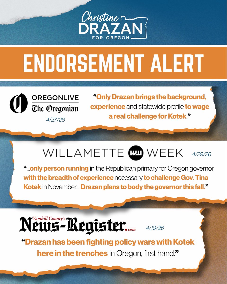 Christine Drazan tweet media