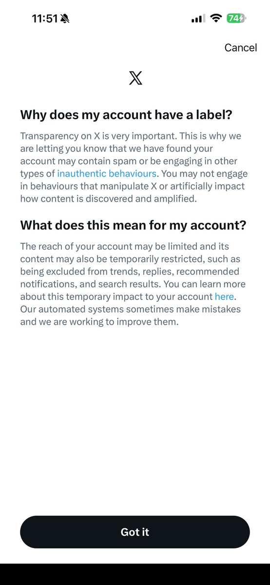 Can’t make this shit up!! Suspended for 3.5 weeks for no reason. Post one pic and I get this!!  Just what am I doing wrong??