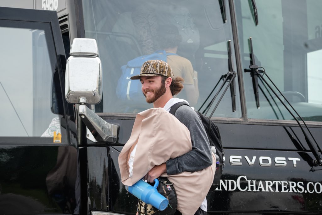 ECUTigersBSB's tweet photo. The boys are rollin’ out to Hot Springs, AR for the GAC Tournament 🏟️🏆

#GoTigers #TigersBSB https://t.co/w5GCTny21n