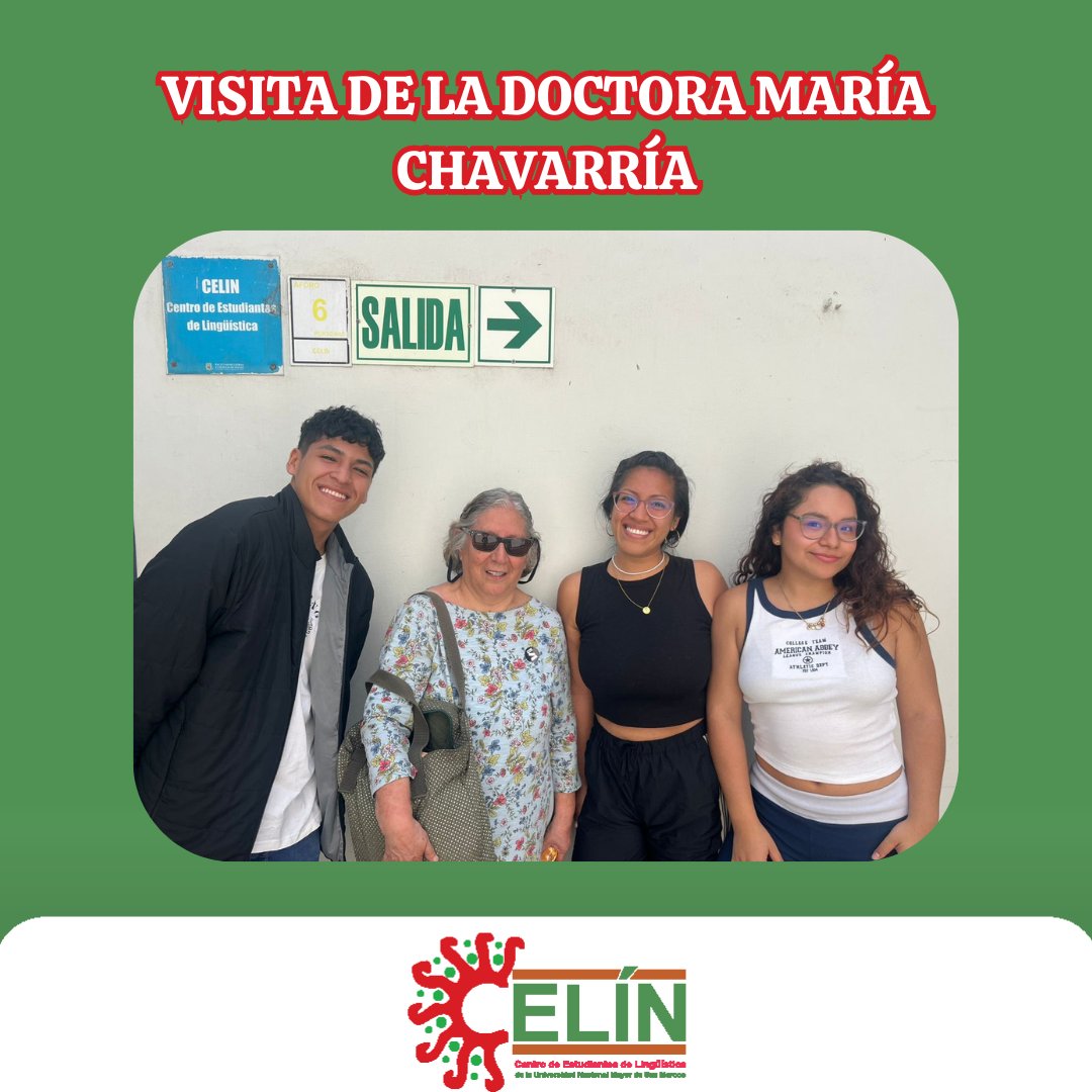 celin_unmsm's tweet photo. 👏✨ ¡El lunes recibimos en el Celín a la Dra. María Chavarría Mendoza! Profesora Emérita, doctora por la University of Minnesota y reconocida con la beca Guggenheim. Un referente de la lingüística peruana y la documentación de lenguas amazónicas. 📚❤️

#Celín #UNMSM #Lingüística https://t.co/C77ClWEWhd