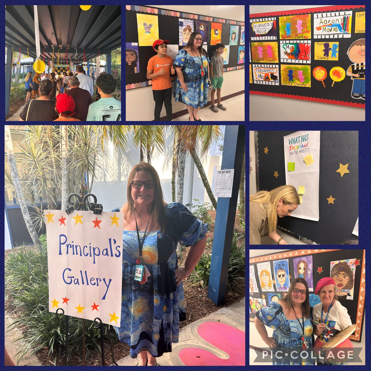 Gurreonero_MG's tweet photo. Had thee most amazing evening at the Park Springs Art Show! EVERY single student in the school had a piece of art on display! 

Feeling so inspired from the work that these Panthers are putting in 🙌🙌🙌🙌🙌 Go Principal Hanson Go! 💕🙌💕 https://t.co/jbyDblV7f8
