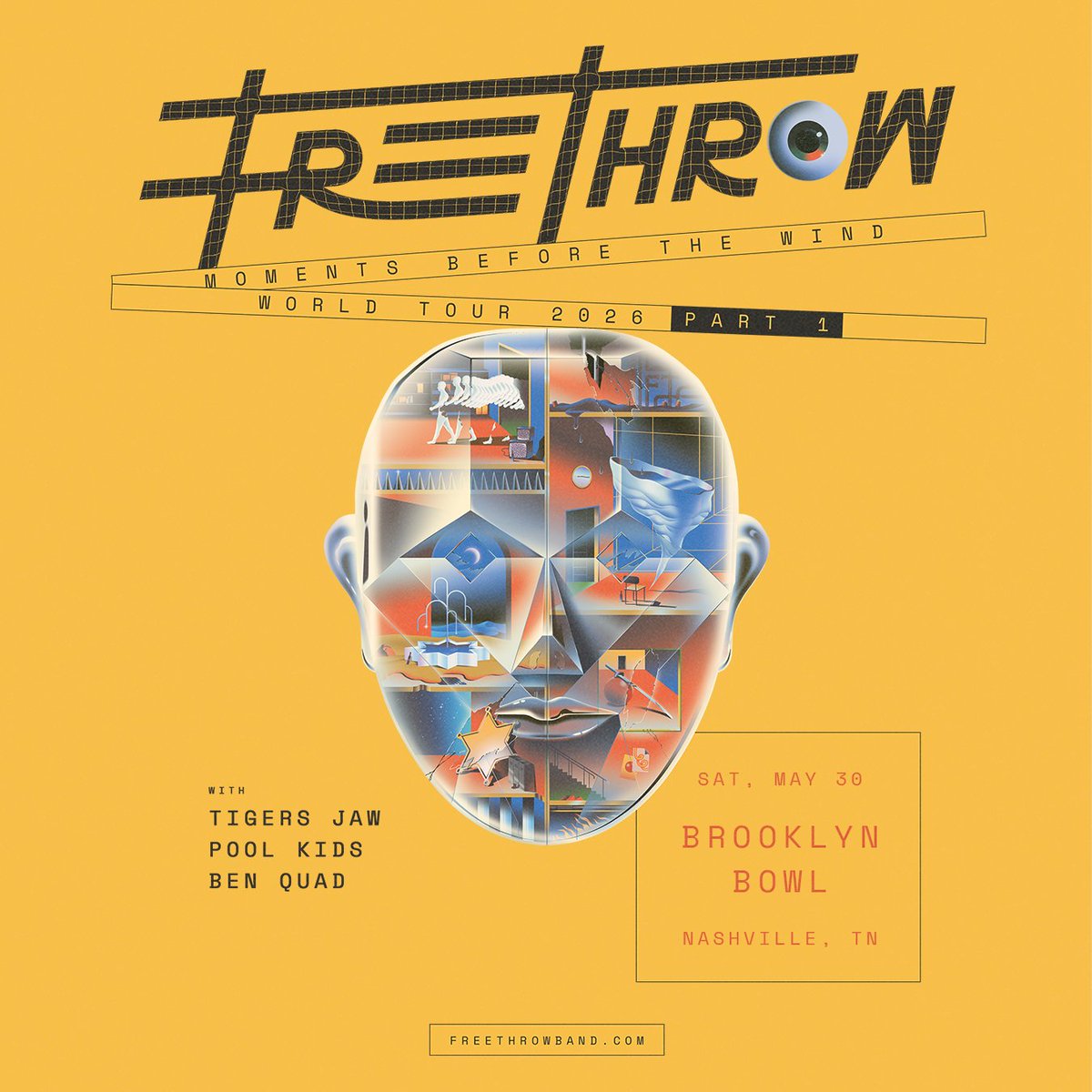 loudieapp's tweet image. Nashville emo-punk favorites @FreeThrowIL bring raw emotion and Midwest emo grit to their hometown on the Moments Before The Wind Tour, supporting their acclaimed sixth album. Catch them at @bbowlnashville on Saturday, May 30! #nashville