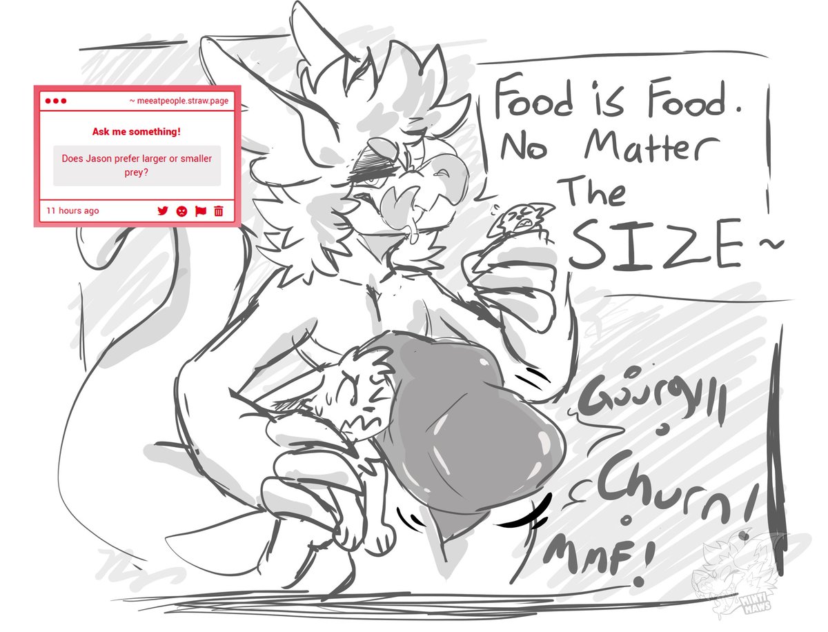 “ME EAT PEOPLE” @ AC tweet media