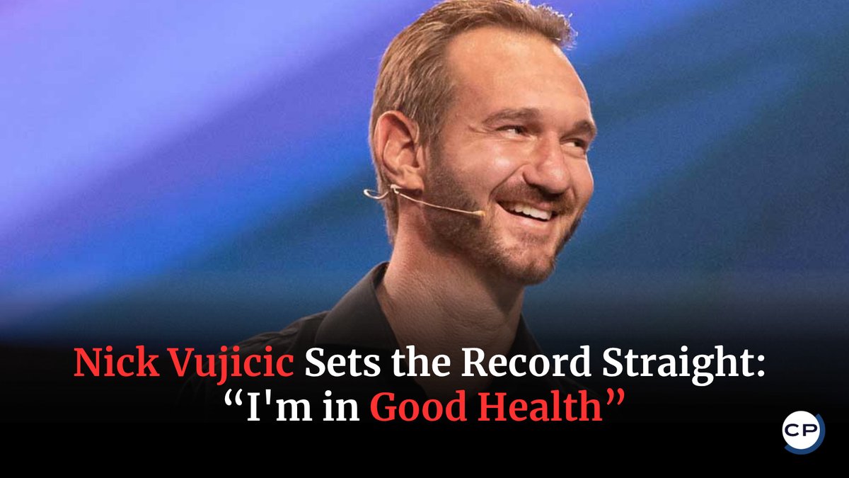 ChristianPost's tweet image. Nick Vujicic shuts down viral hoaxes claiming he's dead or battling cancer: "I'm in good health," the evangelist tells fans.
#NickVujicic #FakeNews #LifeWithoutLimbs #FaithOverFear #AIHoax
🔗 dlvr.it/TSHp9L