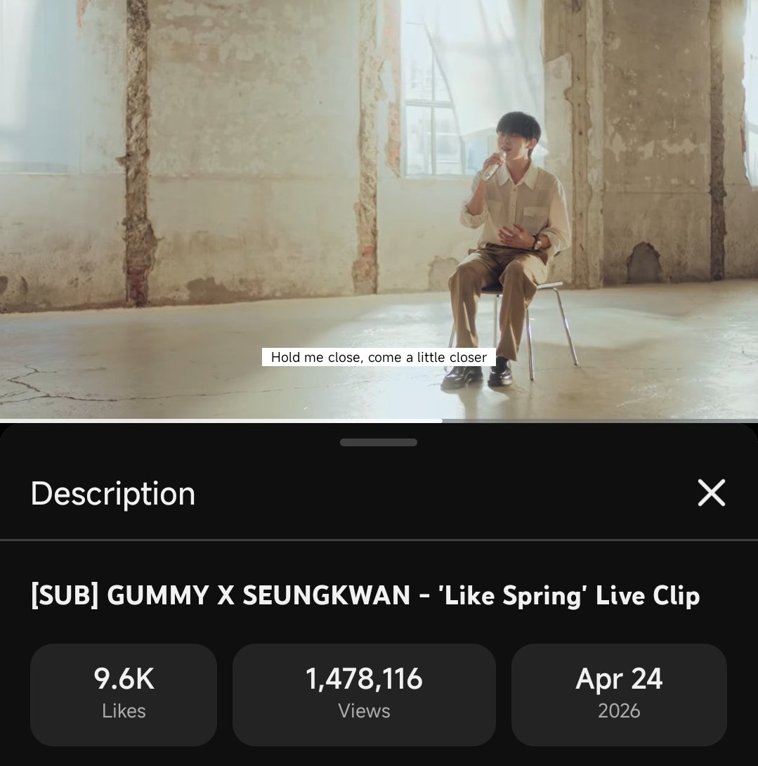 [🔴𝗬𝗢𝗨𝗧𝗨𝗕𝗘] 

CARATs and BOOSADANs, we've unlocked our current goal! Thank you for consistently streaming with us! 🫶 Let's aim higher and achieve our next goal for #LikeSpring! 🌼

🔓 1.3M
🔜 2M

📝 Convert your playlist to queue, hit like, and Shazam the song!

🔗