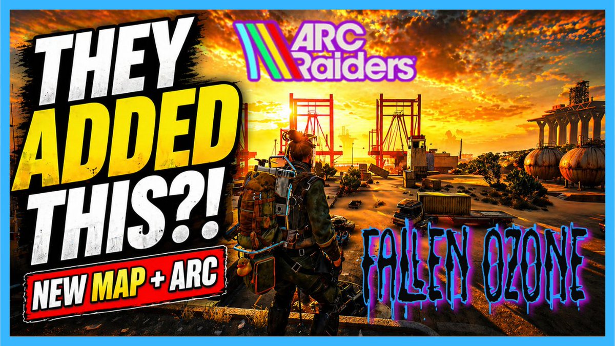 FallenOzone_TTV's tweet image. 🔴 NEW VIDEO! 
First Raid on Riven Tides, It ends CRAZY! #arcraiders #update #riventides #goop #gaming #xbox #youtube
🔴 Youtube.com/@fallenozone