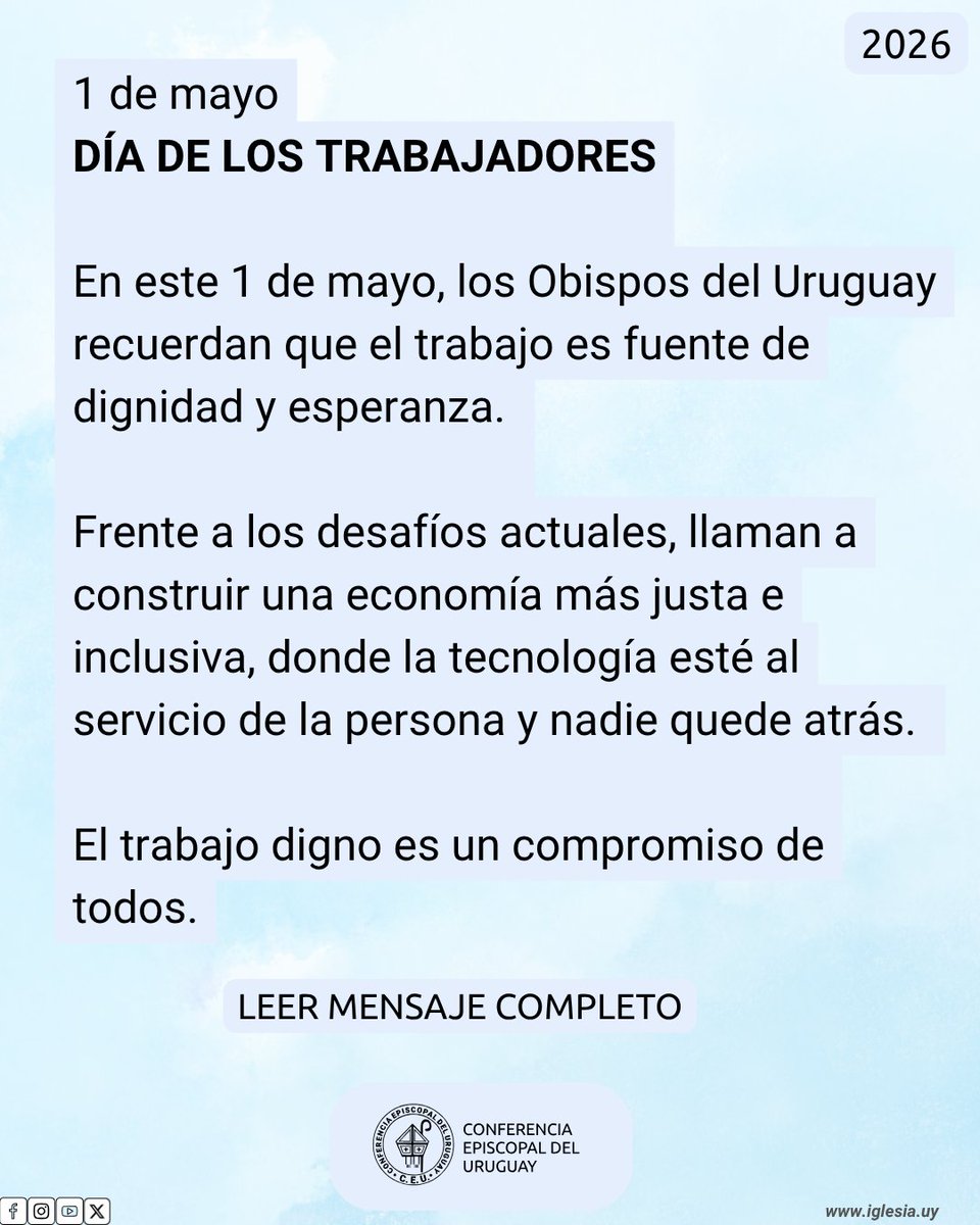 IglesiaCatólicaUY tweet media