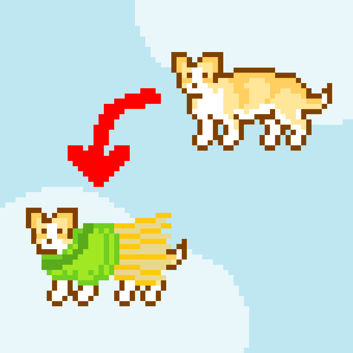 mellmallpx's tweet image. パレード参加犬にチワワを加えることにしました🐕

#pixelart #MELLMALL #どんたく