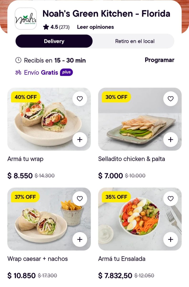 ahorrotwit's tweet image. 🔥🥗 ANTOJO SALUDABLE CON DESCUENTO 🥗🔥
Solo en #PedidosYa 🚴‍♂️💨

📍 Noah’s Green Kitchen

🌯 Armá tu Wrap 👉 $8.550 | 40% OFF
🥗 Wrap Caesar + Nachos 👉 $10.850 | 37% OFF
⏰ Solo hoy y mañana ¡Aprovechá ahora! 👀⚡
👉 Pedilo acá 👇

bit.ly/4uiQDNA