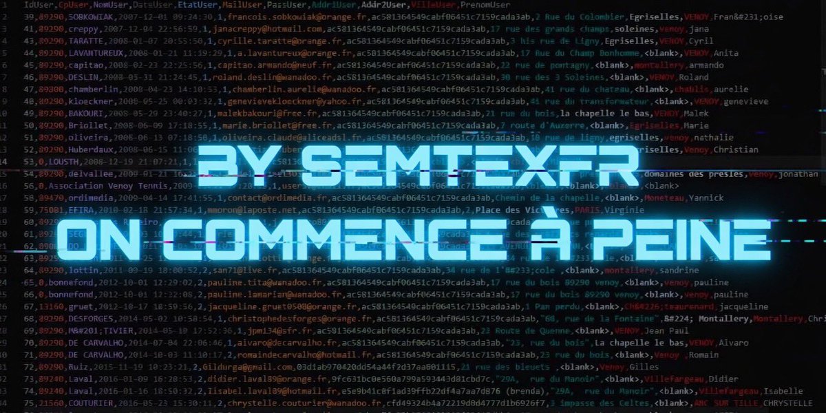 SEMTEXFRR's tweet image. 🇫🇷 mairie venoy 

Attacked. BY SEMTEXFR
#database #attack #dbs #hack