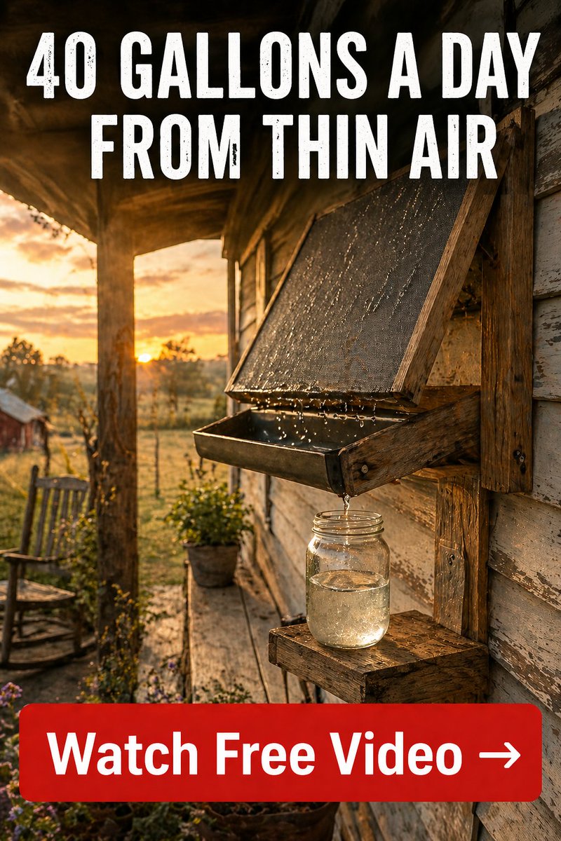 PureHealth_US1's tweet image. The Fed raises rates.
Your water bill is next.

One man built a device:
40 gallons daily from air.
No bill. No grid. No government.

[medium.com/@modernstore11…]

#TheFed #Survival #OffGrid