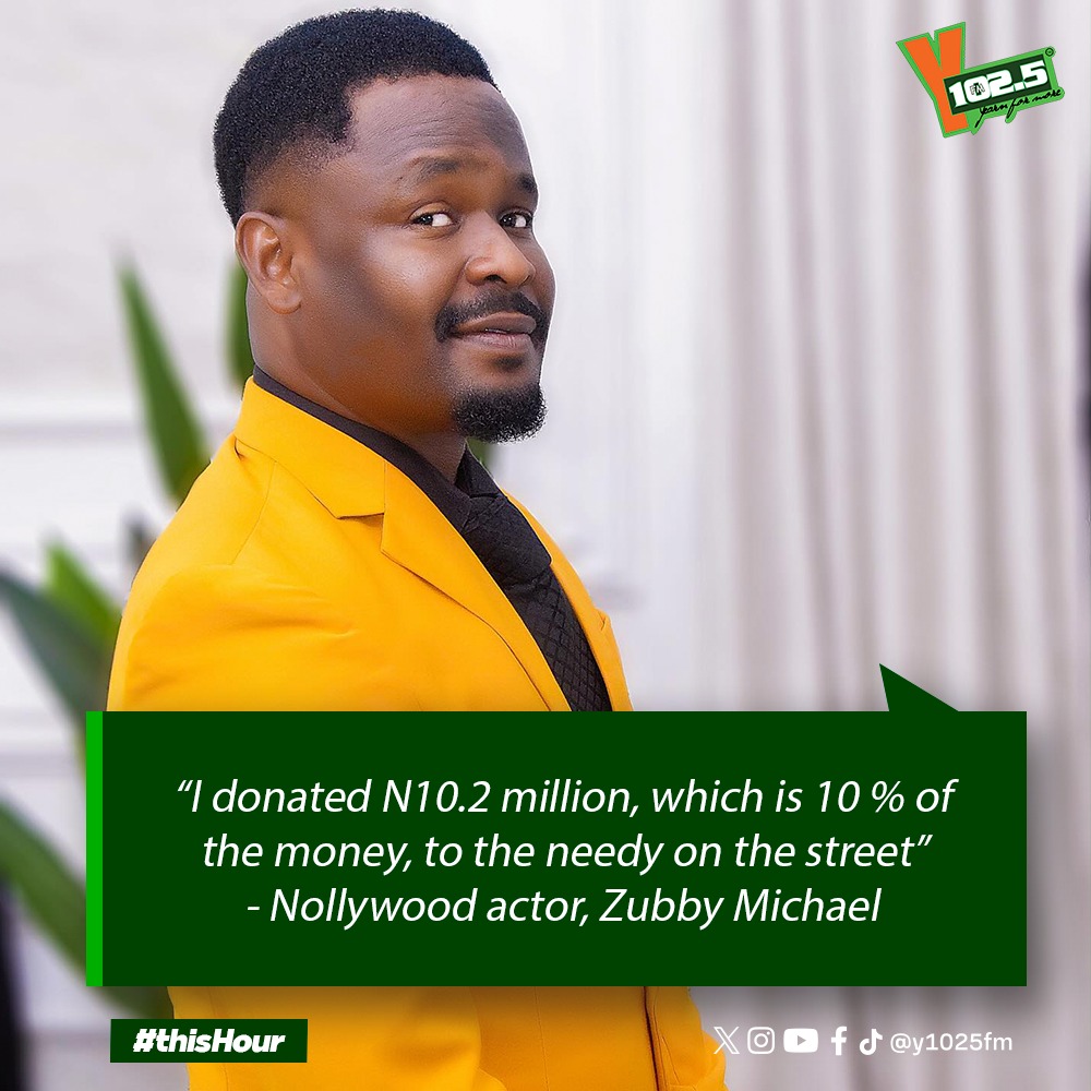 y1025fm's tweet image. Nigerian actoe, @Zubby__Michael, discloses what he does as Tithe 

#YfmGhana #ThisHourOnY #fypシ