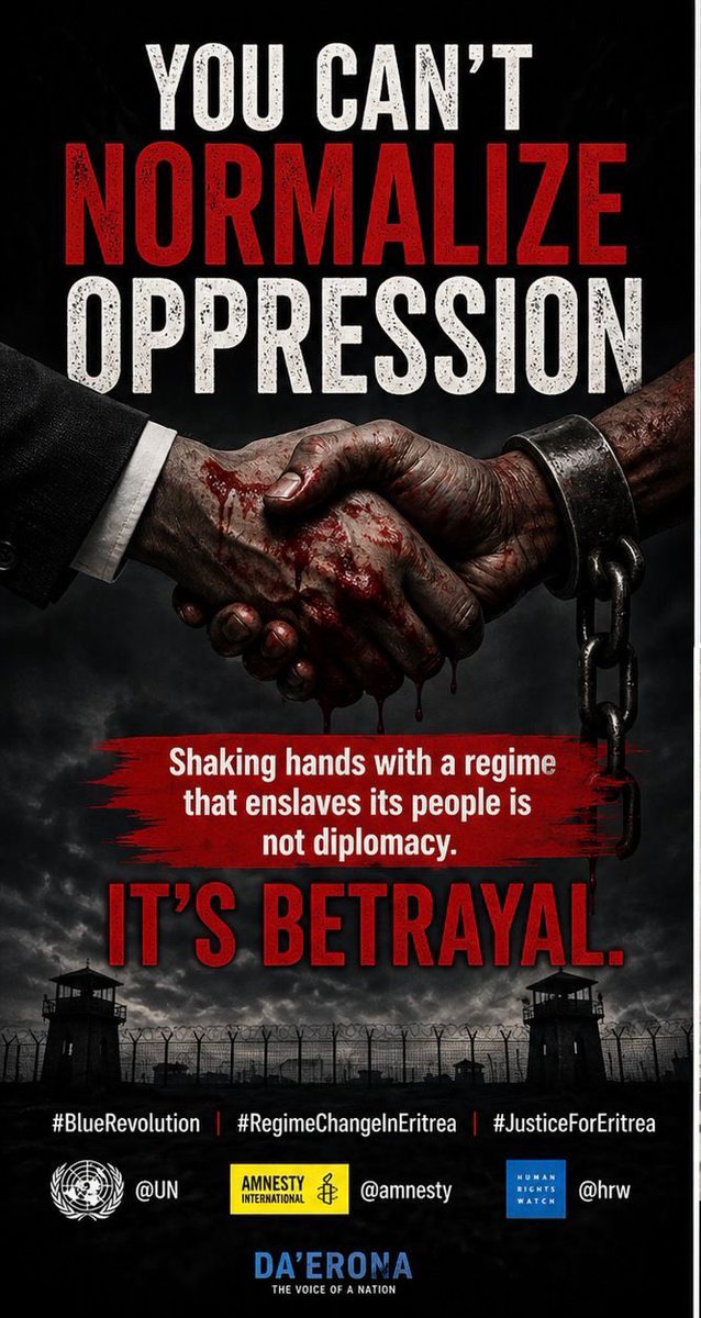Afelbalaw's tweet image. The idea of normalizing relations with a regime that has ruled Eritrea without a constitution, elections, or basic freedoms for over 30 years is not strategy—it is a dangerous miscalculation. Eritrea’s people have endured indefinite conscription, forced labor, and silence, while