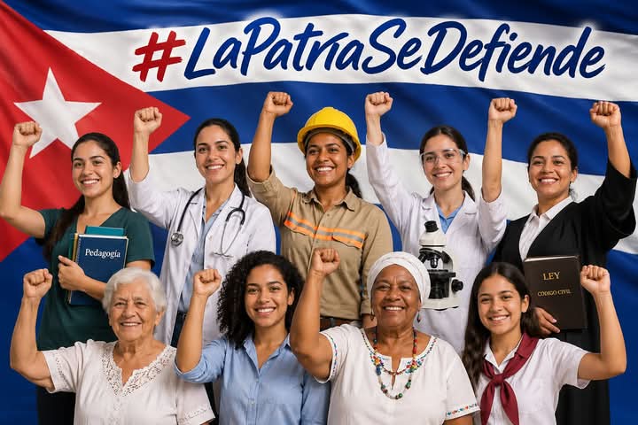YaneidysPrezCr1's tweet photo. ¡La Patria nos llama y tiene prisa!  Por un 1ro de Victorias, las #MujeresEnRevolución, junto al pueblo, defenderemos cada conquista. ¡Unidad y firmeza!  #1Mayo @TeresaBoue @FMC_Cuba https://t.co/UJTrgjziAJ