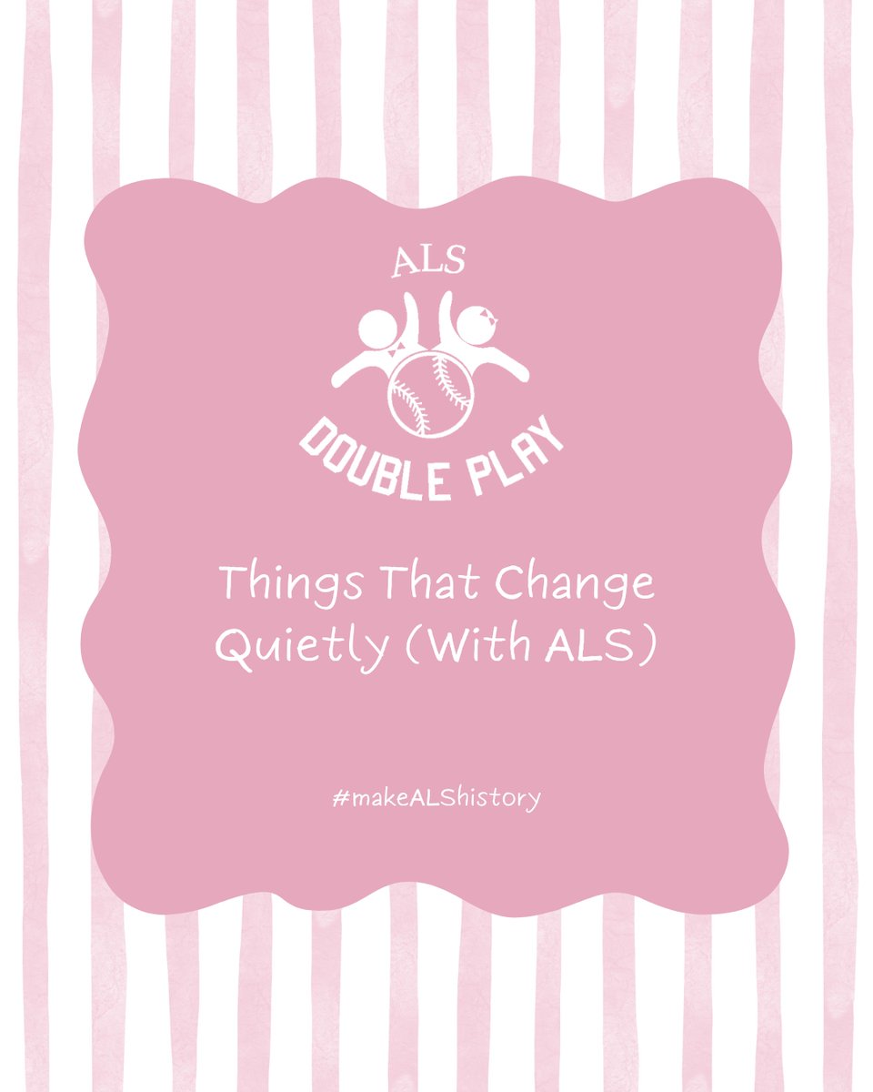 ALSdoubleplay's tweet image. ALS doesn’t always show up in obvious ways.
Many changes happen gradually, in routines, communication,
and energy, shaping daily life over time.
Recognizing these quieter shifts helps us build deeper awareness
and understanding.

#ALSAwareness #ALSCommunity #MakeALShistory