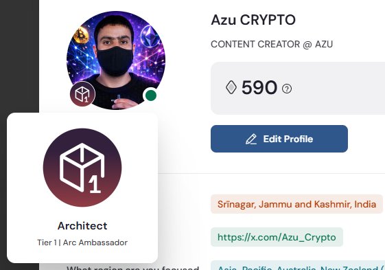 Azu_Crypto's tweet image. 🎆 Big News @arc Fam

My application to Architects has officially APPROVED
 
🔥Huge thanks to the @Arc team for believing in me.

Now it’s time to build, connect, and level up with the best in the game.  

#Architects #arc