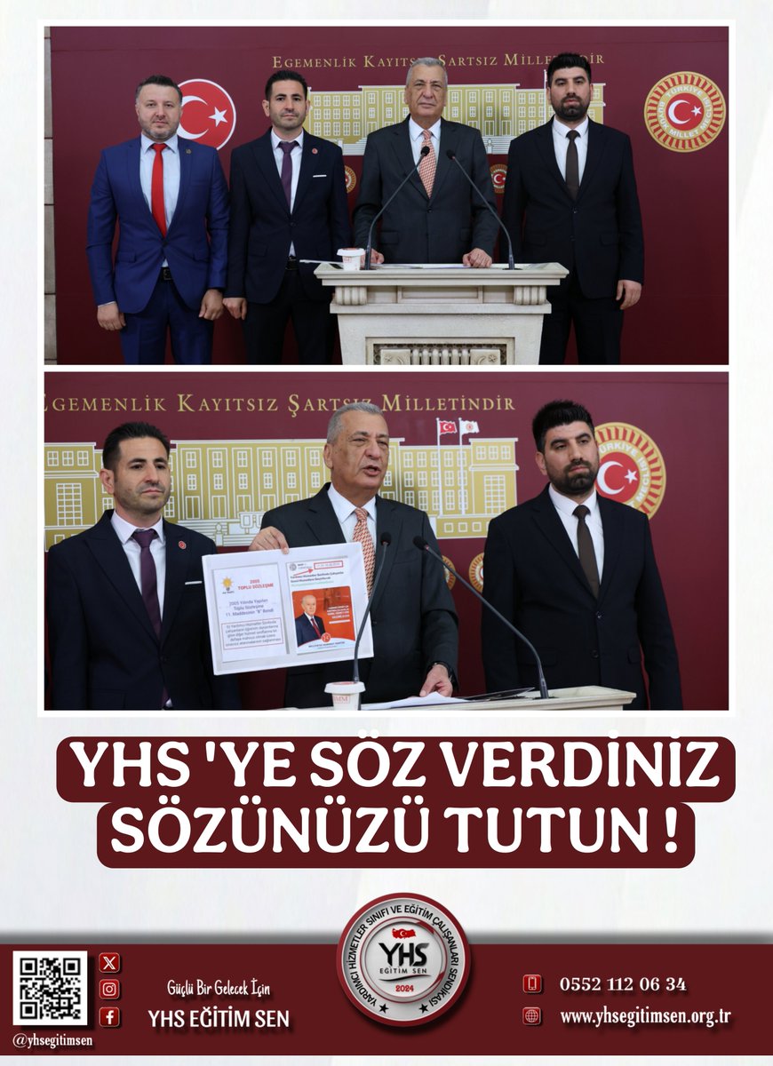 Seçim döneminde kürsülerden #YardımcıHizmetlersınıfı nın kaldırılacağına ve personelin hak ettiği kadroya kavuşacağına dair sözler verildi. Biz o sözleri unutmadık, dosyamızı da yanımızda getirdik!  Yardımcı Hizmetler Sınıfı çalışanı artık vaat değil, icraat bekliyor. Meclis