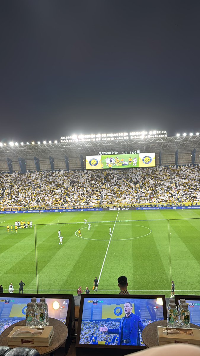 بأذن الله ليلة نصراوية بس توقعاتكم 🔥💛
#النصر_الأهلي