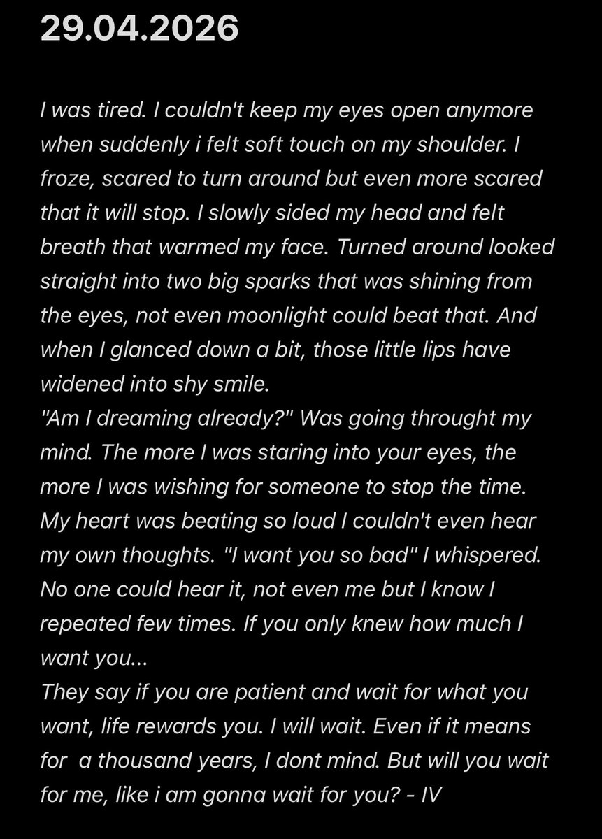 I_V__4's tweet image. Wait for me like Im gonna wait for you✨

#poetry #poems #IV