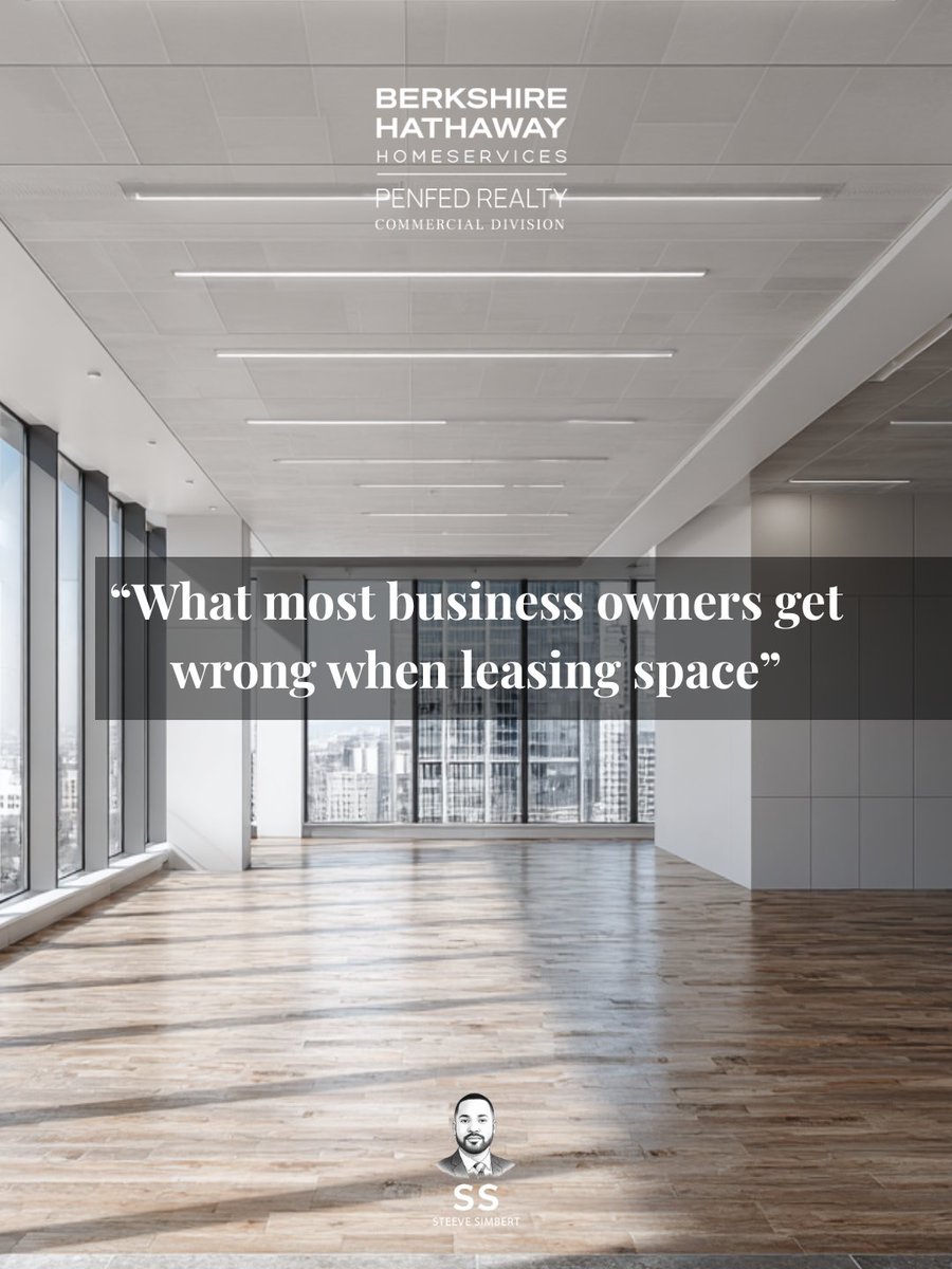 steevesimbert's tweet image. What most business owners get wrong when leasing space
They focus on rent
But rent is only one piece
Lease structure
Hidden costs
Flexibility
Buildout
Location
The wrong space will cost you more over time
Comment “LEASE” if you want to get it right
#CRE #Leasing #BusinessGrowth