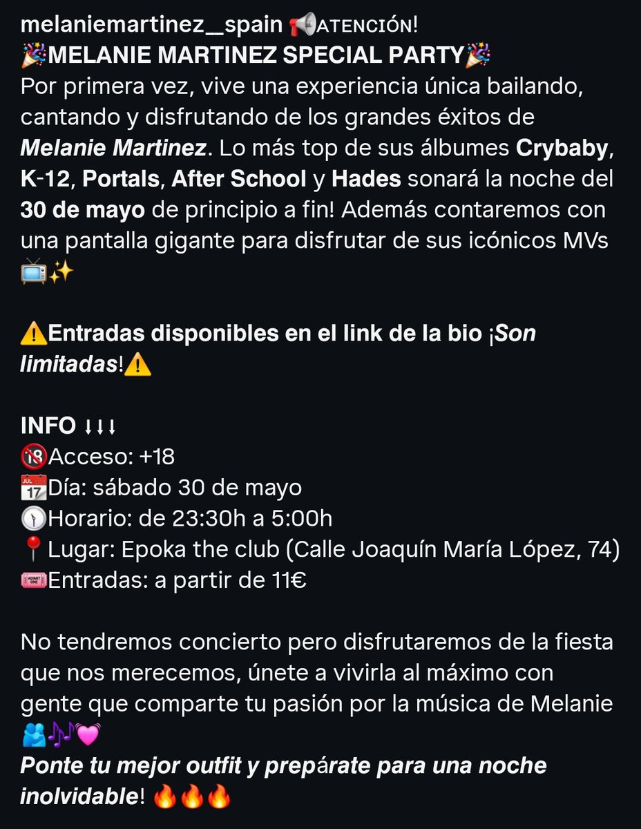 Melanie Martinez Spain tweet media