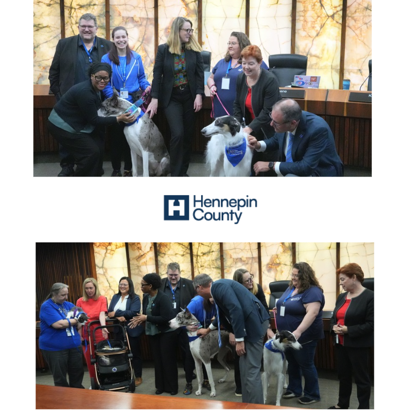 nstamn's tweet photo. Thank you Hennepin County Government for declaring April 30 as #NationalTherapyAnimalDay in #hennepincounty.

North Star Therapy Animals of Pet Partners is thankful for all the #therapyanimal teams and facilities that use Animal Assisted Therapy to make our community better! https://t.co/CjZ29zneJP