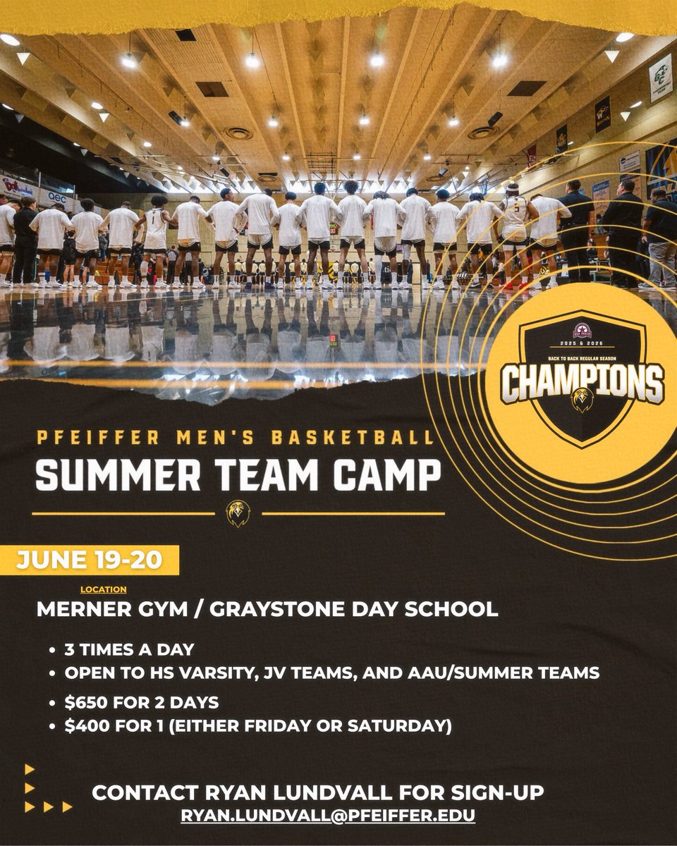 Pfeiffer University Men’s Basketball tweet media