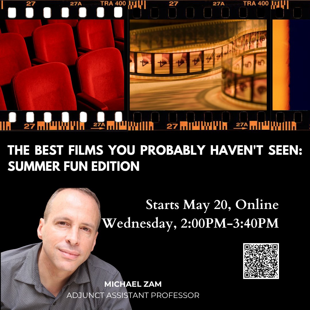 NYUSPS_PWMCE's tweet image. Upgrade your summer watchlist! 🎬🍿 Join The Best Films You Probably Haven't Seen: Summer Fun Edition with Michael Zam.

💻 Online | Starts May 20
🎟️ Register here: bit.ly/4chpkNd

#Film #NYU #SummerFun 🎥🌟