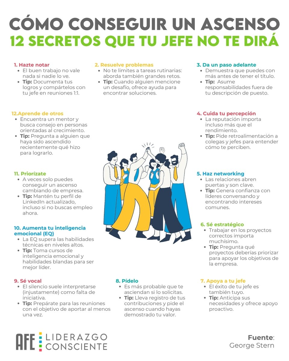 El crecimiento profesional no es casualidad… es intención + acción.

No siempre se trata de trabajar más, sino de trabajar con enfoque: hacer visible tu valor, tomar iniciativa y entender el juego más allá de tu rol.

Un ascenso no solo llega por desempeño… también por