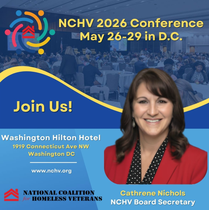 cathrenen1's tweet photo. Come and share a room with hundreds of other inspired leaders committed to ending veteran homelessness!!!  

Registration is open! Join us at the NCHV 2026 Annual Conference, Washington, DC, May 26–29. https://t.co/rgz1XXVBaU https://t.co/LMWd1hZfoQ