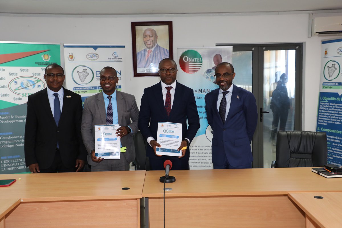 USADBurund's tweet image. Financé à hauteur de 5,9 millions USD, ce projet vise à faciliter l’accès aux TIC pour tous et soutenir la vision d’un Burundi émergent à l’horizon 2040-2060.
#Onatel_Burundi 
#TIC