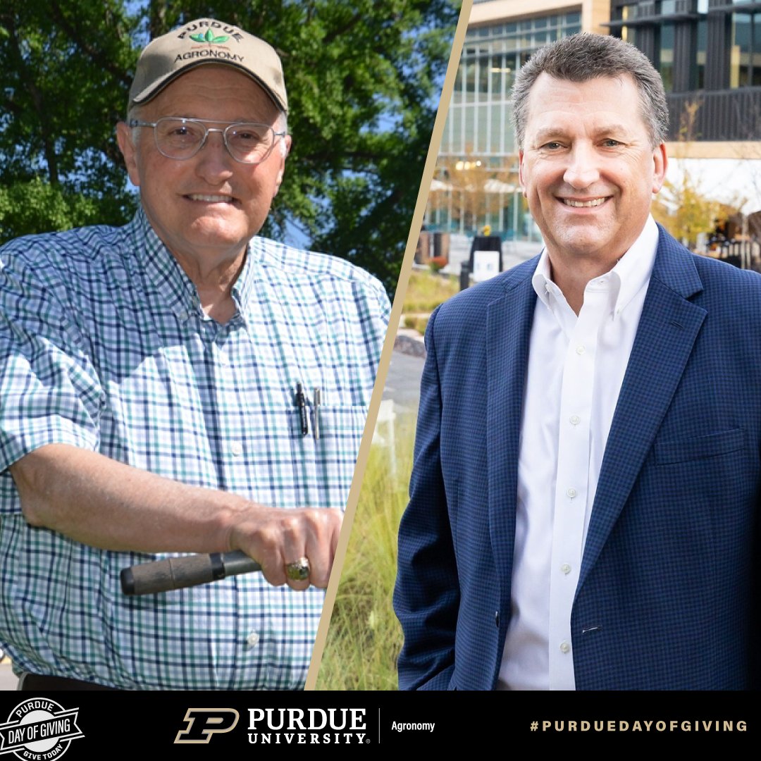 PurdueAgronomy's tweet photo. To celebrate #PurdueDayOfGiving, we are pleased to announce two new student endowments will be created in honor of Gary Steinhardt. The Soils Teaching Lab will also receive a gift from Vern Hawkins. These contributions will help further education for current and future students! https://t.co/fBUO3V9mJ2