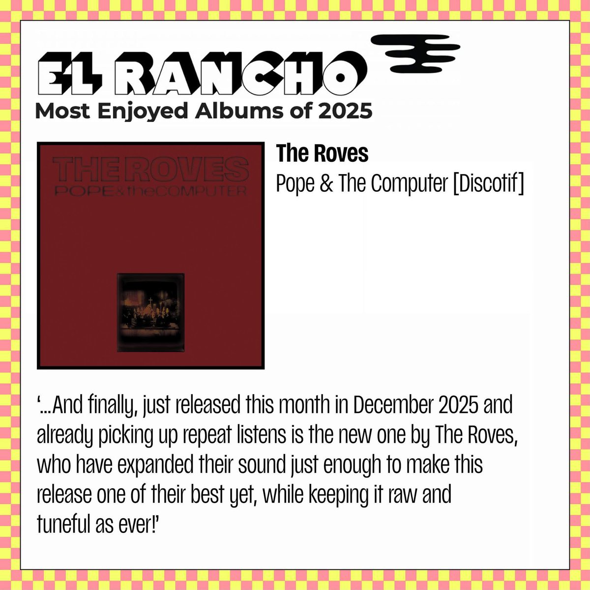TheRoves's tweet photo. Some recent write-ups around our recent LP - many thanks
@shindigmagazine @elranchorecords https://t.co/2ZbklL7J1Z