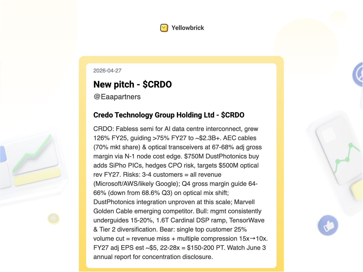Added 72 new stock write-ups to the site (pt final):
<a href="/TheValueist/">TheValueist</a> (overviews) - $AIP, $MX, $MRAM
<a href="/safehavenmoney/">Contrarian Ω Researcher Think Tank 𓃵 ▫️◽ 🪽</a> - $PLUG
<a href="/AtlasShrug1/">John Galt</a> - $SMOP.OL
<a href="/Eaapartners/">EAA Partners</a> - $CRDO
<a href="/Muzzlebuster/">David Perlmutter</a> - $GRAB (overview)
<a href="/AlphaTalon2025/">Alpha Talon Investment Research Limited.</a> - $UBI.PA (overview)
<a href="/gnufs/">Ali Gündüz</a> - $EVO.ST (earnings)