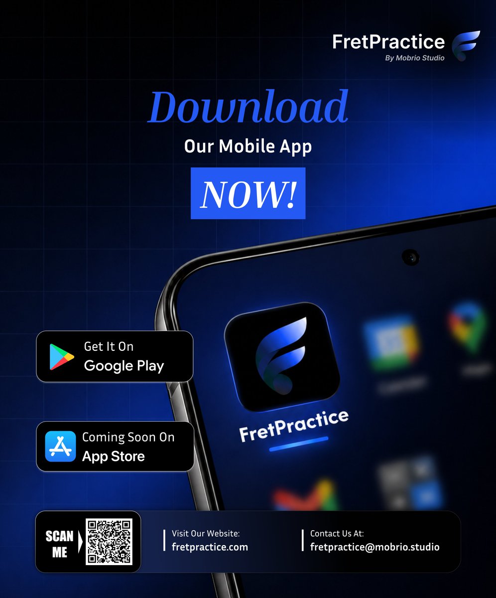 fretpracticenow's tweet image. WE ARE LIVE.

FretPractice is officially here.

Built with real guitarist feedback, real struggles, and one mission: 
Make practice smarter, consistent, and meaningful.

Download FretPractice now.

#FretPractice #Guitarists #NowLive