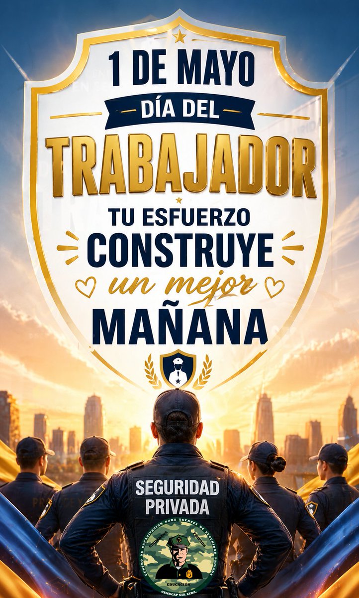 CENDCAP's tweet photo. Hoy celebramos el esfuerzo, la disciplina y el compromiso de quienes día a día construyen un futuro mejor. 💪✨
Gracias por tu entrega y por hacer la diferencia. ¡Feliz Día del Trabajador! 👷‍♂️

📞 0995981428 | 0983838857 📲 https://t.co/kEjEsbYybl