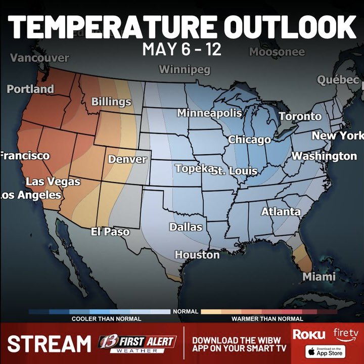 mitchellkeyeswx's tweet image. FIRST ALERT: Cooler-than-normal weather isn’t going anywhere just yet! 🥶

@wibw 

#outlook #cool #kansas #weather #kswx
