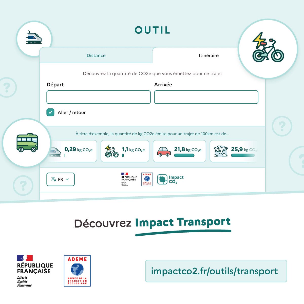 TRINOVAL80's tweet image. [#actualité - #mai à vélo]
🚴‍♂️ Challenge du mois : (re)monter en selle !
Du 1er au 31 mai, on célèbre le vélo sous toutes ses formes. 
Moins de CO₂, plus de liberté, et un max d’énergie !💪
👉 Calculez l’impact de vos trajets :
impactco2.fr/outils/transpo…

#environnement #vélo