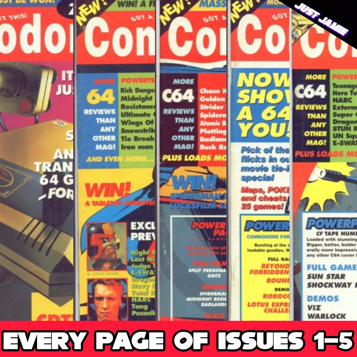 justjamie1983's tweet image. This is the first five issues of Commodore Format magazine, 10 seconds part page with some of the best SID music to add that extra nostalgic touch.
youtu.be/MASvLGLgQBs
#commodore64 #c64 #c64games #justjamie