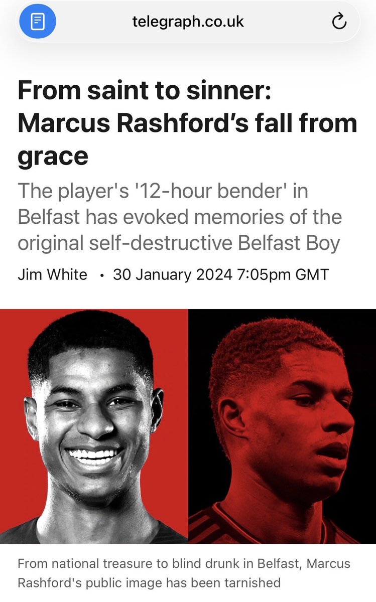 UtdKlay's tweet photo. 🚨Anonymous Ex-Premier League player speaks out on English media bias following viral photos of Jack Grealish asleep at a Manchester bar:

🗣️: “Look, I’ve seen the pictures of Jack Grealish passed out at a bar in Manchester, and everyone’s laughing it off. They say oh ‘classic Jack,’ ‘what a character,’ ‘just enjoying himself.’ But honestly, I can’t ignore it anymore because it says a lot.”

“Let’s be real for a moment. Just imagine even for a second if that was Marcus Rashford, Jadon Sancho, Bukayo Saka, or Raheem Sterling in that exact situation. The reaction would be completely different. The English media outlets like the BBC, The Telegraph would have them for breakfast! They would be absolutely slaughtered! It would be on the front page of every paper for a week: 'Disgrace!', Unprofessional, 'No focus!', 'He doesn't respect the shirt!!"

“It breaks my heart because it shows you exactly how this white privilege works in the media. It highlights how differently players are treated. When Jack does it, he's a cheeky boy, a local hero having a good time with Colourful drinks. When a Black player does far less, his mentality is questioned and they say he is destroying his career.”

“The double standard of the English press? It's a joke. It's disgusting. This is what I've seen during my whole playing career. You have to open your eyes to this, guys. Seriously and people need to start acknowledging it.”