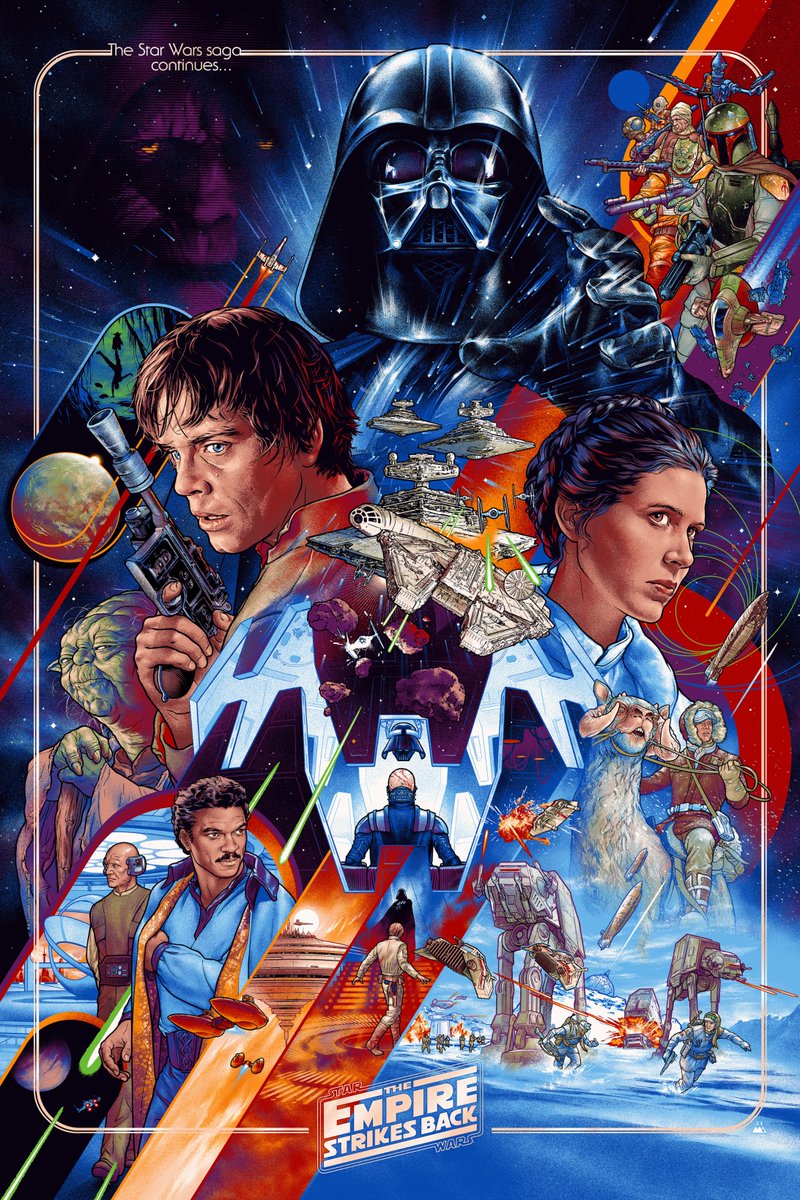 Martin Ansin氏のスターウォーズ旧三部作のポスターがついに揃って