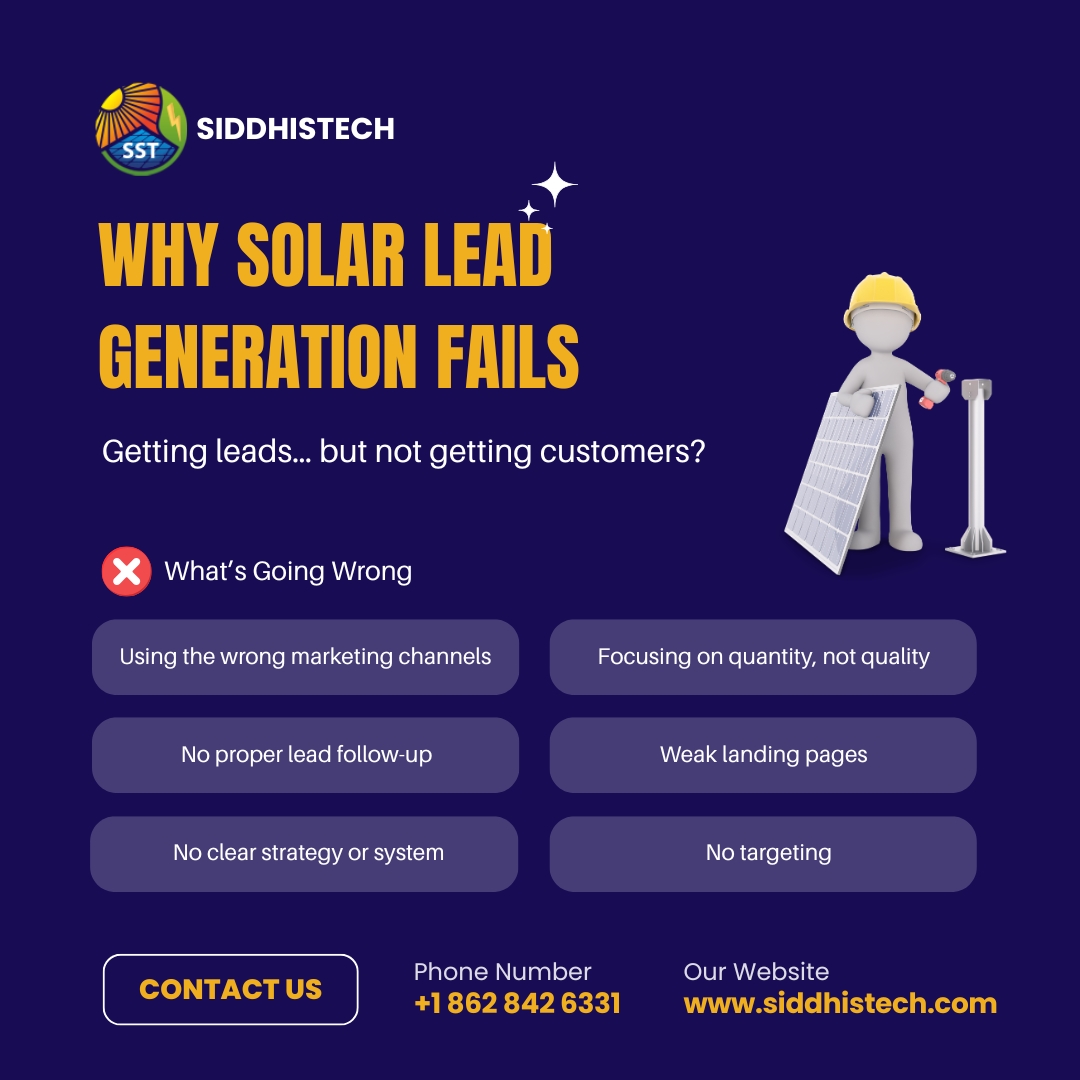 siddhistech's tweet image. Most solar companies focus on getting more leads —
but ignore what actually matters.

Read our blog to understand what’s really going wrong:
siddhistech.com/best-lead-gene…

#SolarLeads #SolarMarketing #LeadGeneration #SolarBusiness #DigitalMarketing #LocalSEO #GoogleAds #SolarGrowth