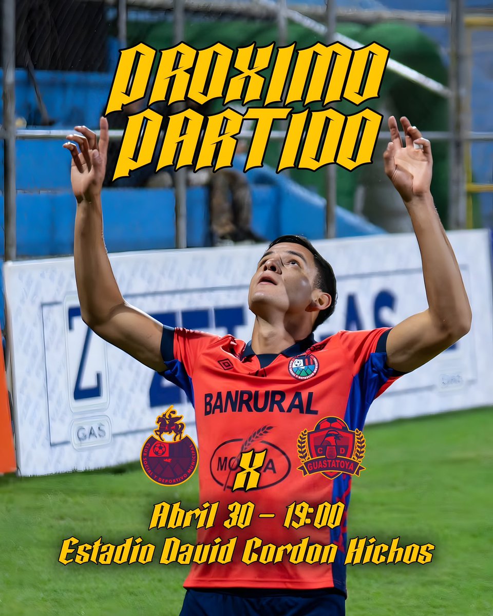 Adicts_oficial's tweet photo. ¡Mañana arranca la fase final! 👹

Primer capítulo de los cuartos de final, con la mirada puesta en la 33.
Mañana, cueste lo que cueste, ¡tenemos que ganar! 🚩

⚽️ Guastatoya
🏟️ Estadio David Cordón Hichos
🕚 19:00 horas
📺 Claro Sports

#Adictos
#LaBandaDelRojo https://t.co/vRkvavpivc