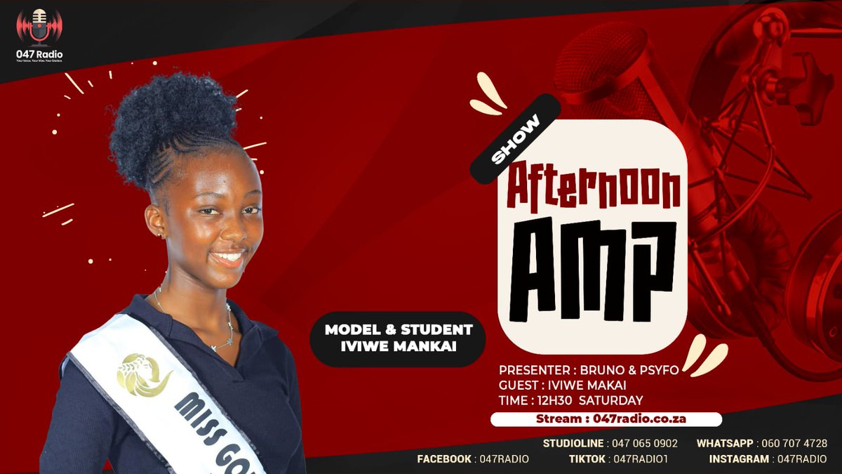 BrunoSigwela's tweet photo. It's a radio affair on https://t.co/Zq7X3TPPv0 this Saturday. Catch AFTERNOON AMP hosted by Bruno Sigwela and Psyfo.
#KingOfTalk
#047Radio https://t.co/UFJJEkp3iM