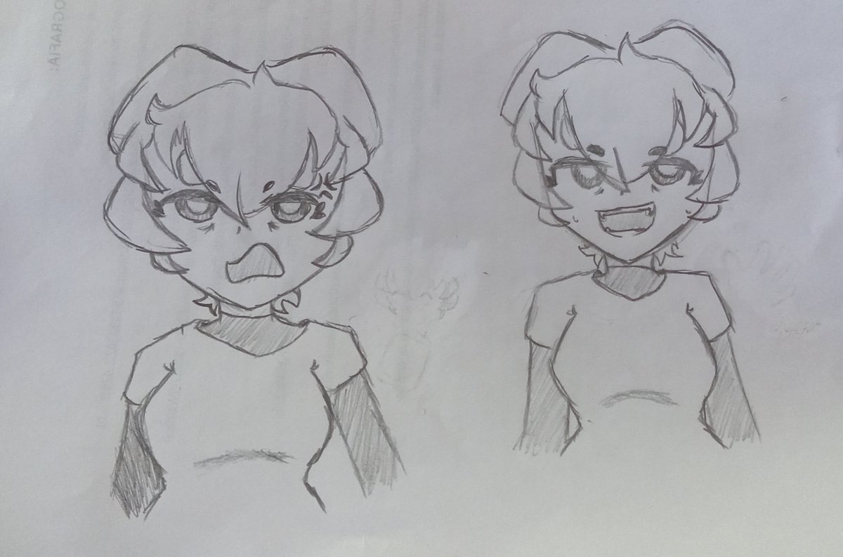 Calcuadrada's tweet photo. Algo que hice durante una clase aburrida. Ya llevo meses sin dibujar, igual no es como si lo hiciera seguido pero ahí queda 😺 https://t.co/bUlGQmuaGw