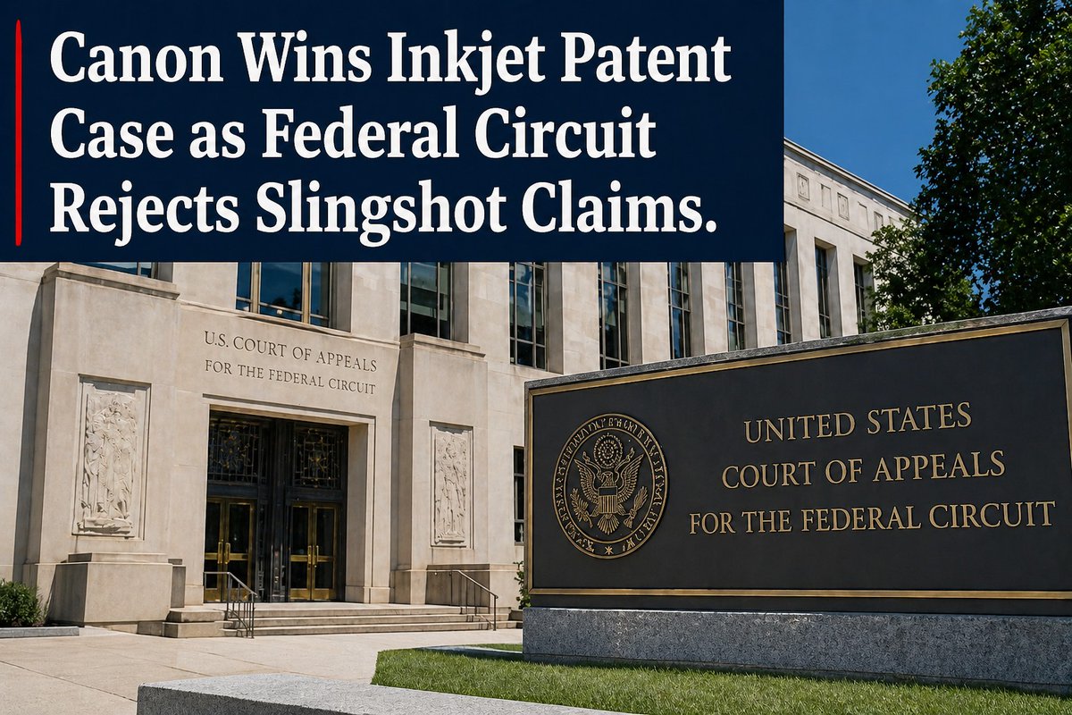 tonernews's tweet image. Canon Wins Inkjet Patent Case as Federal Circuit Rejects Slingshot Claims.
tonernews.com/forums/topic/c…
#print #printer #toner #tonercartridge #InkCartridge #Printing #Ink #printercartridges #copiertoner